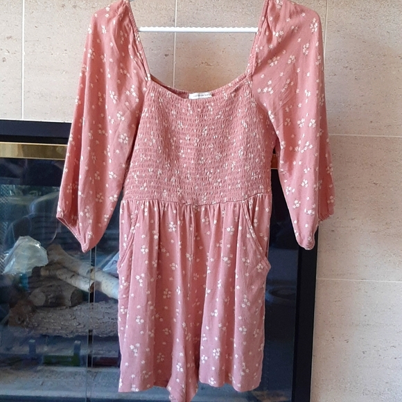 American Eagle Outfitters Pants - American Eagle Pink Floral Romper Ladies XS
